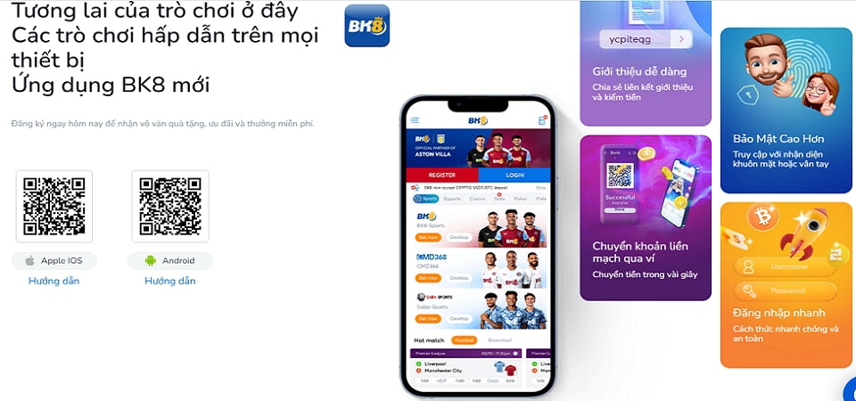 App mobile để người chơi cá cược dễ dàng